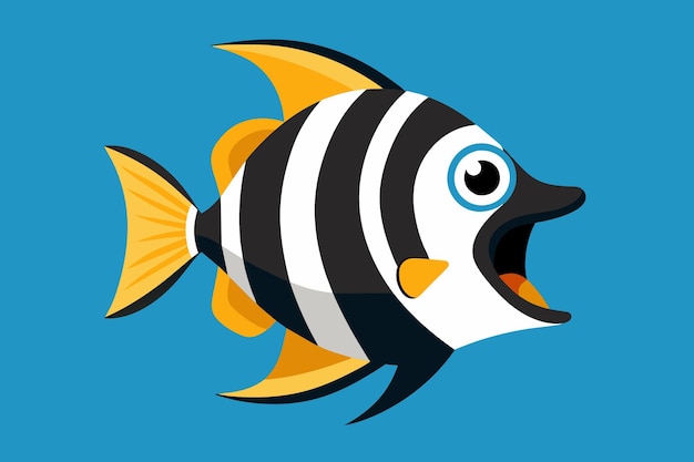 Arte vectorial de peces ángeles