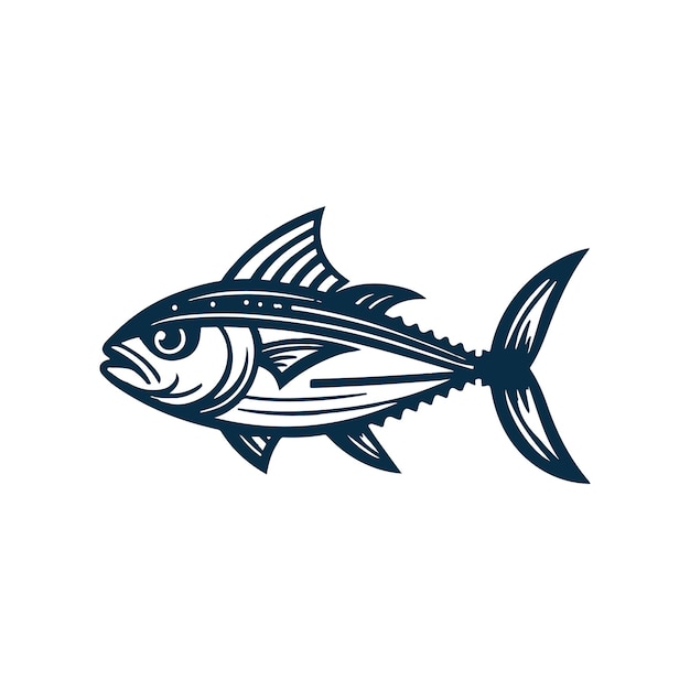 Arte vectorial de peces de atún