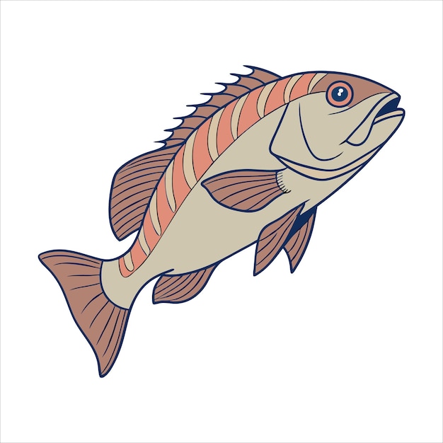 Arte vectorial de peces grandes
