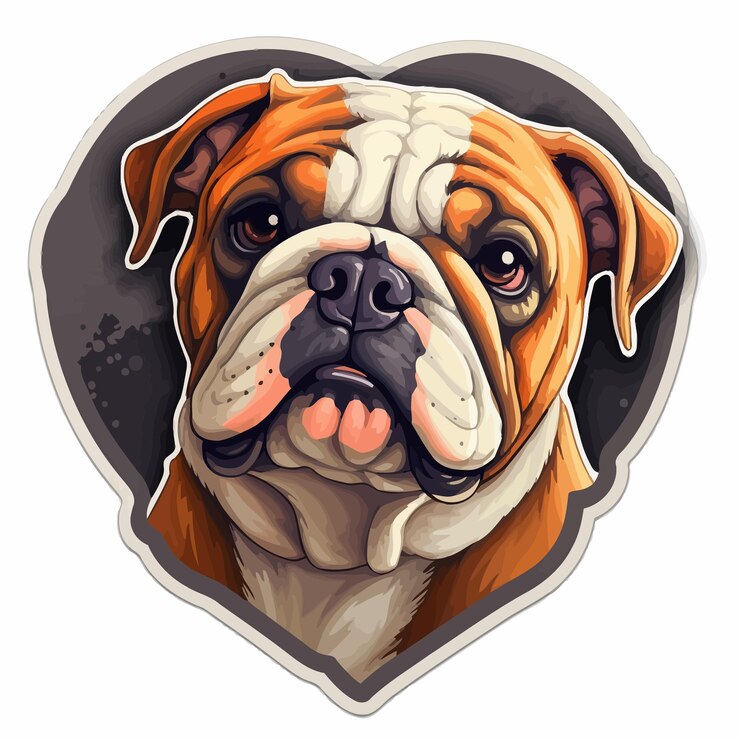 Vector arte vectorial de pegatinas para perros
