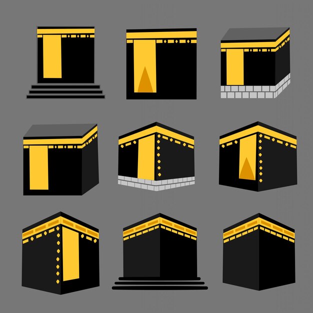 Arte vectorial premium de la Kaaba