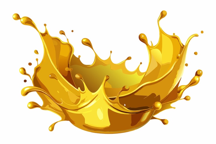 Vector arte vectorial de salpicaduras de aceite para sus proyectos