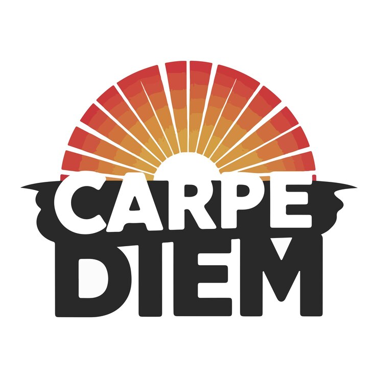 Arte vectorial de silueta de Carpe Diem