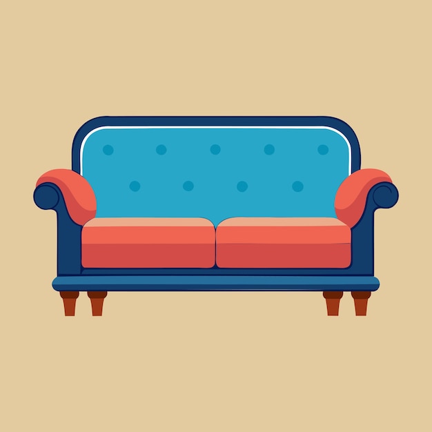 arte vectorial de sofá moderno para diseños elegantes de salas de estar