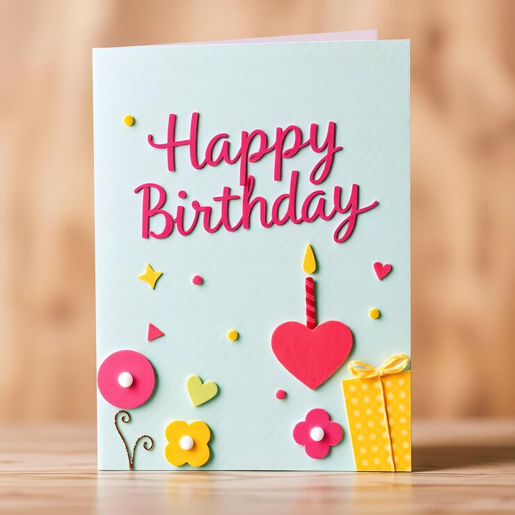 arte vectorial una tarjeta de cumpleaños para publicaciones en redes sociales