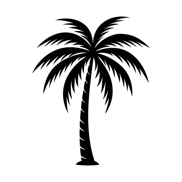 artes de diseño vectorial de siluetas de palmeras