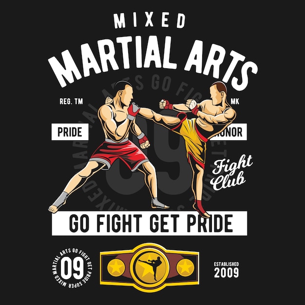 Vector artes marciales mixtas