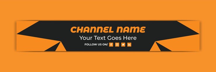 Artículo del canal de YouTube y plantilla de banner creativo para la portada del sitio web