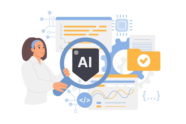 Artificial intelligence and neural networks control search and coding check with AI