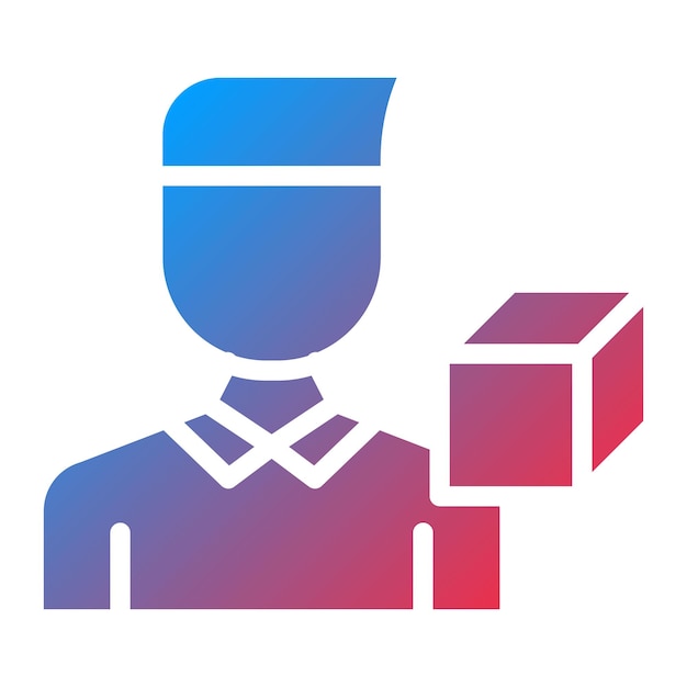 Artista 3D Imagen vectorial de icono masculino Se puede usar para el desarrollo de juegos