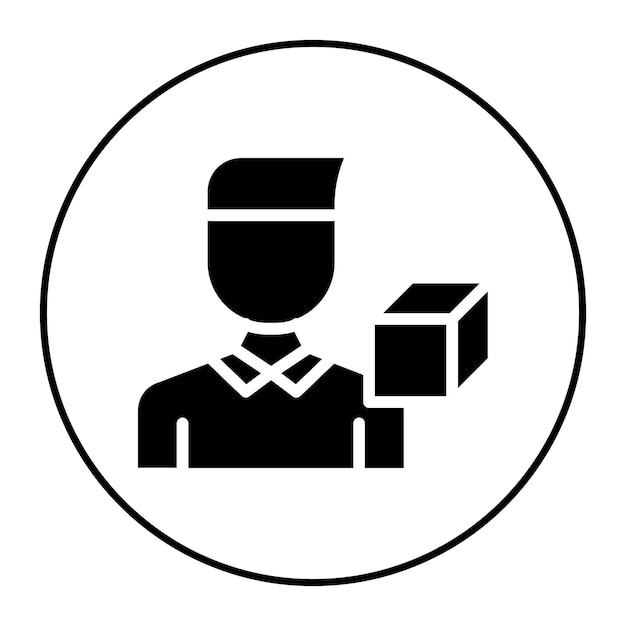 Artista 3D Imagen vectorial de icono masculino Se puede usar para el desarrollo de juegos