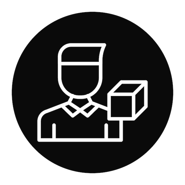 Artista 3D Imagen vectorial de icono masculino Se puede usar para el desarrollo de juegos