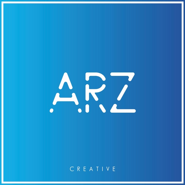 Vector arz creative vector latter diseño del logotipo minimal latter logo premium ilustración vectorial monograma