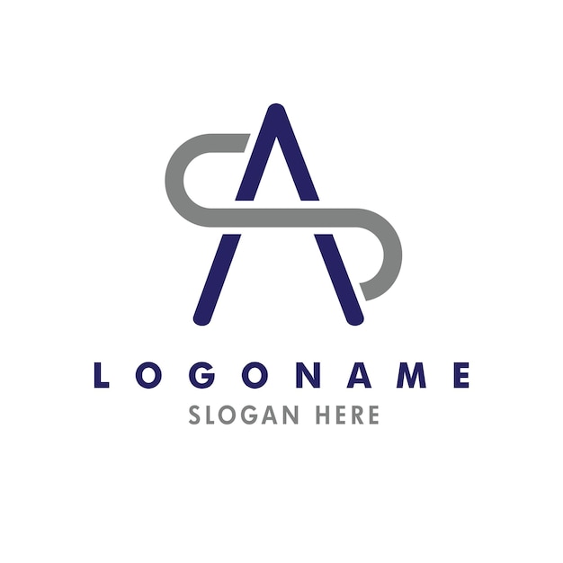 AS diseño de logotipo de monograma