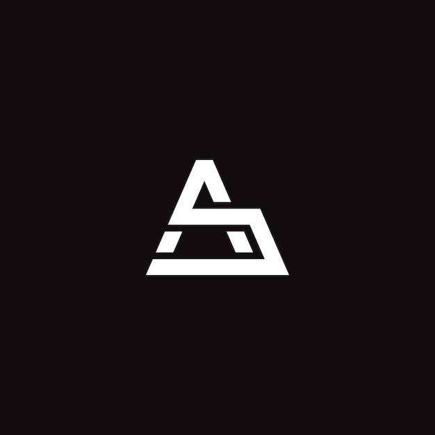 AS Monogram - Diseño de logotipo moderno y minimalista