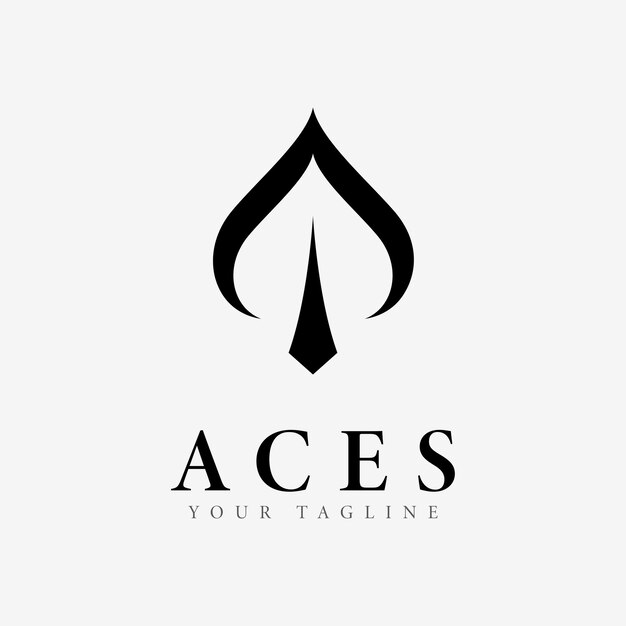 Ases Logo Diseño Vector Icono