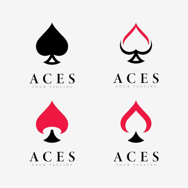 Ases Logo Diseño Vector Icono