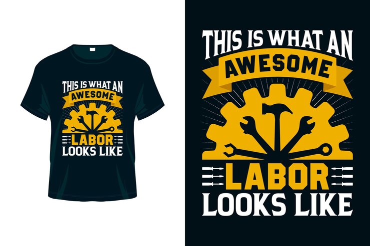 Así es como se ve un trabajo increíble: diseño de camiseta del Día del Trabajo de EE. UU.