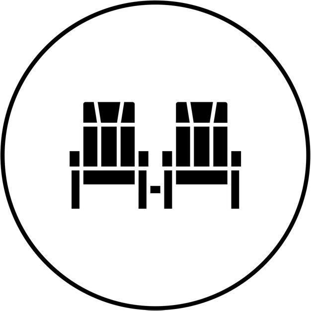 Asientos de cine Icono