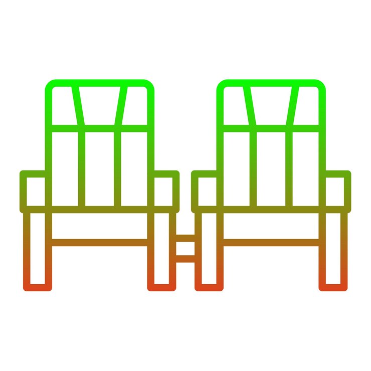 Vector asientos de cine icono