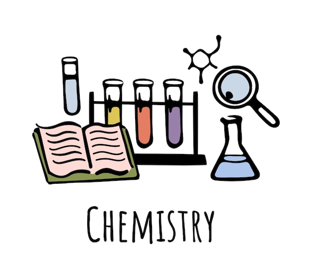 La asignatura de la escuela es el doodle de química.