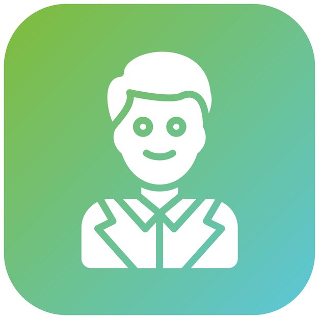 Asistente de diseño vectorial Estilo del icono del hombre