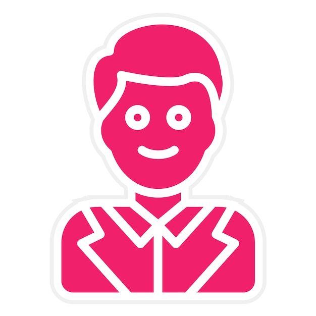Asistente de diseño vectorial Estilo del icono del hombre