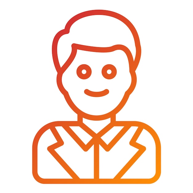 Asistente de diseño vectorial Estilo del icono del hombre