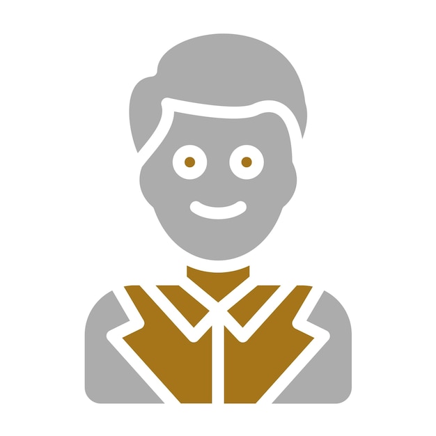 Asistente de diseño vectorial Estilo del icono del hombre
