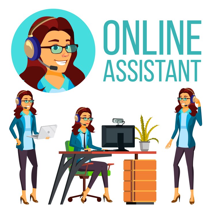 Vector asistente online online
