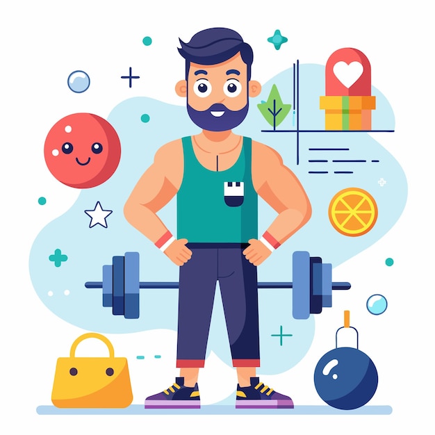 Asistente personal Ilustración vectorial de estilo plano Caracter profesional