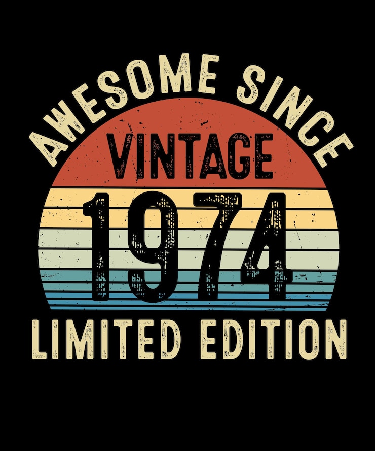 Vector asombroso desde el diseño de la camiseta de edición limitada de 1974