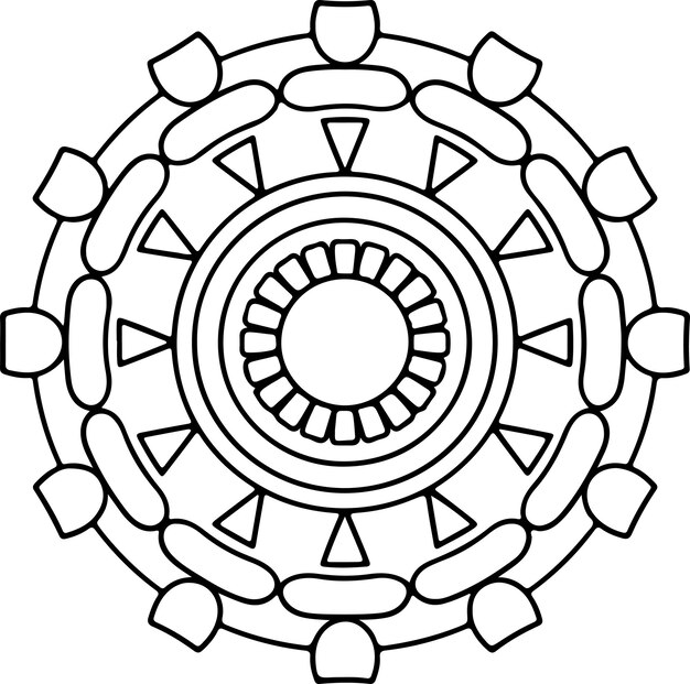 Asombroso diseño de patrones vectoriales de mandala y hermoso arte de mandala para libros para colorear