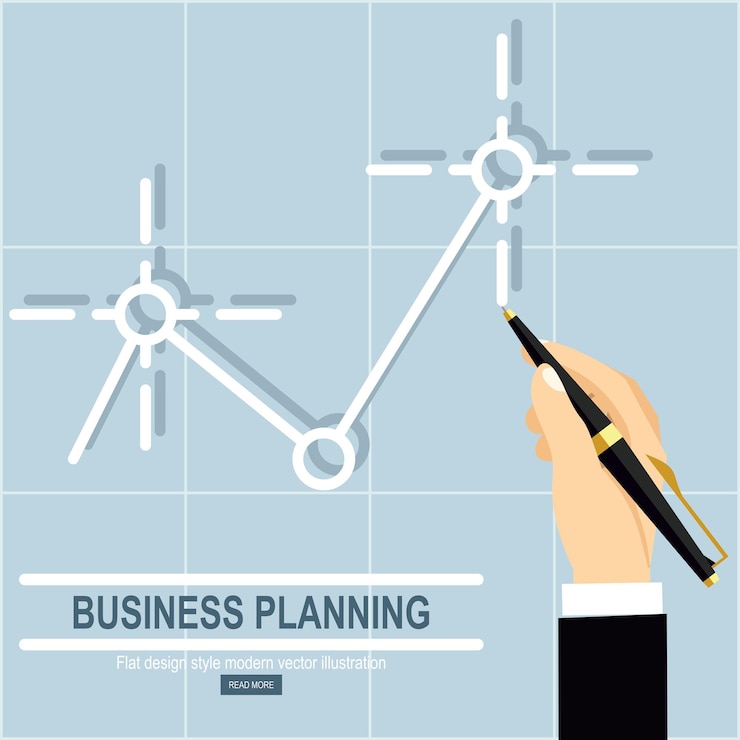 Vector aspiraciones empresariales. concepto de logro de éxito.