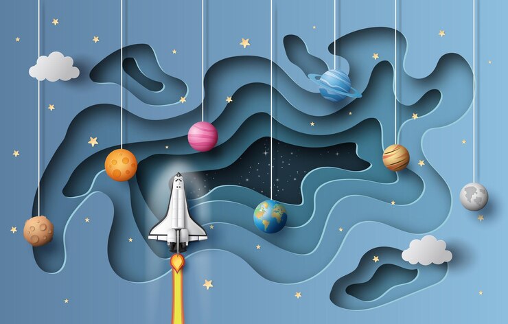 Astronauta en el espacio exterior
