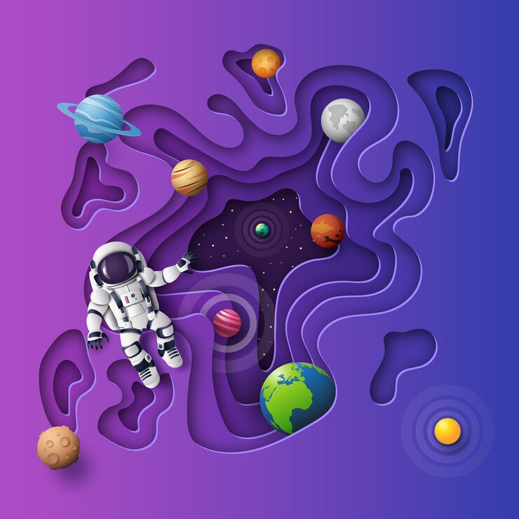 Astronauta en el espacio exterior