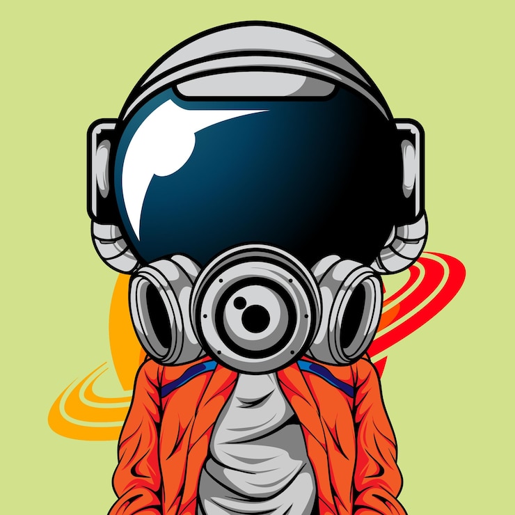 Vector el astronauta del espacio guardián