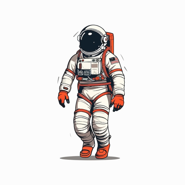 Astronauta y espacio ilustración clipart astronauta lindo