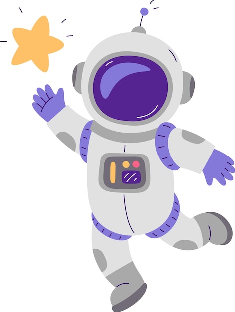 Astronauta con una estrella