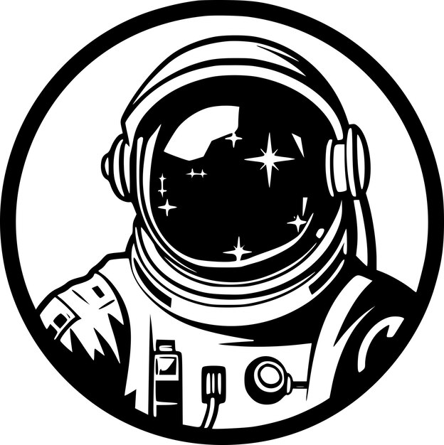 Vector astronauta logo vectorial de alta calidad ilustración vectorial ideal para el gráfico de camisetas