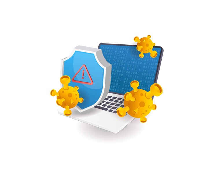 Vector ataque de virus de seguridad informática