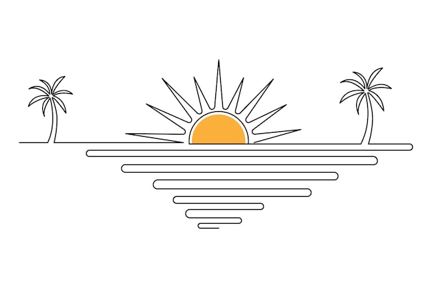 Atardecer en la playa