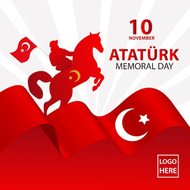 Ataturk Memorial day Diseño de redes sociales