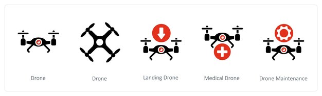 Aterrizaje de drones drones y drones médicos