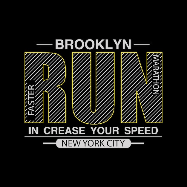 Atletismo correr tipografía camiseta gráficos vectores