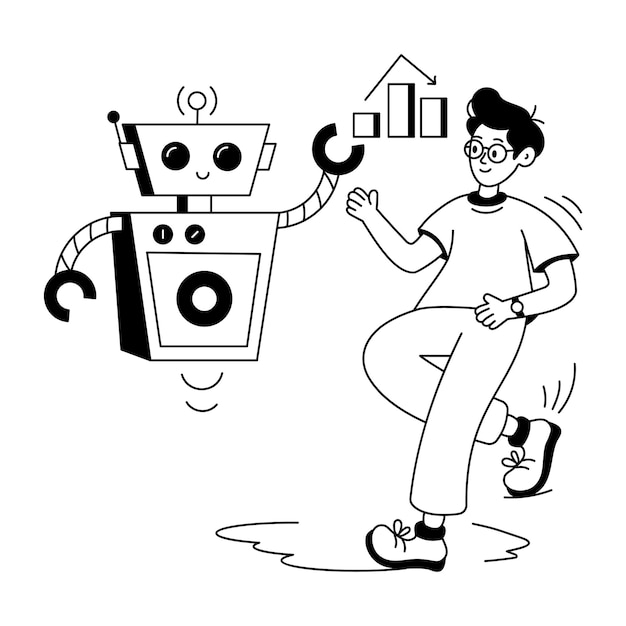 Atractiva ilustración plana de la tecnología digital.