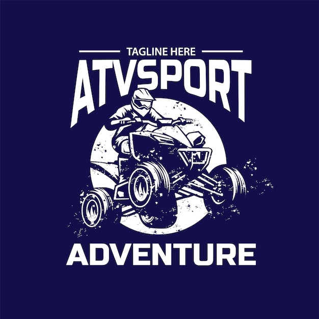 Vector atv deportivo adecuado para camiseta