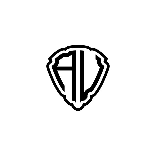 AU monograma logotipo diseño carta texto nombre símbolo monocromo logotipo alfabeto carácter simple logotipo