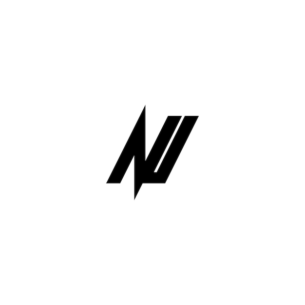 AU monograma logotipo diseño carta texto nombre símbolo monocromo logotipo alfabeto carácter simple logotipo