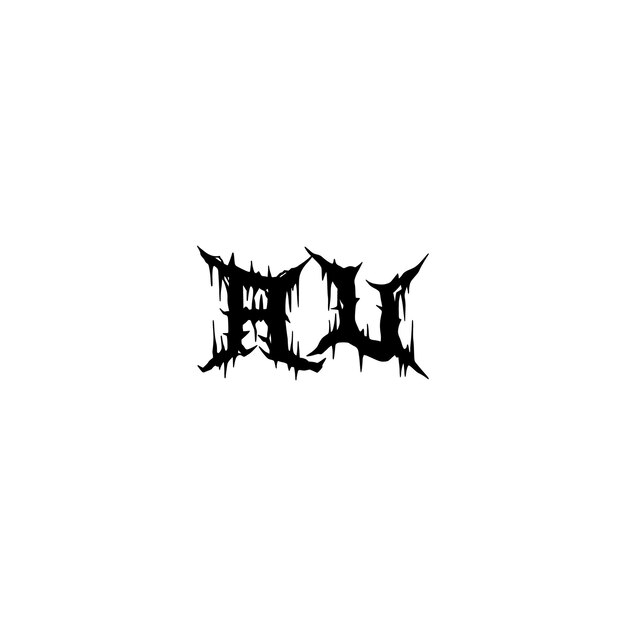 AU monograma logotipo diseño carta texto nombre símbolo monocromo logotipo alfabeto carácter simple logotipo